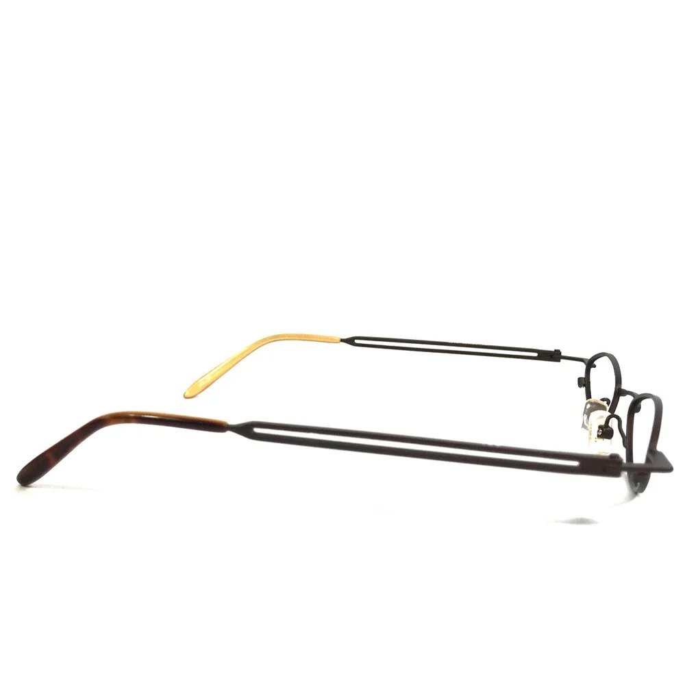 ogi Petite Eyeglasses Frames 9013 COL. 64 Brown Oval Wire Rim 42-21-140